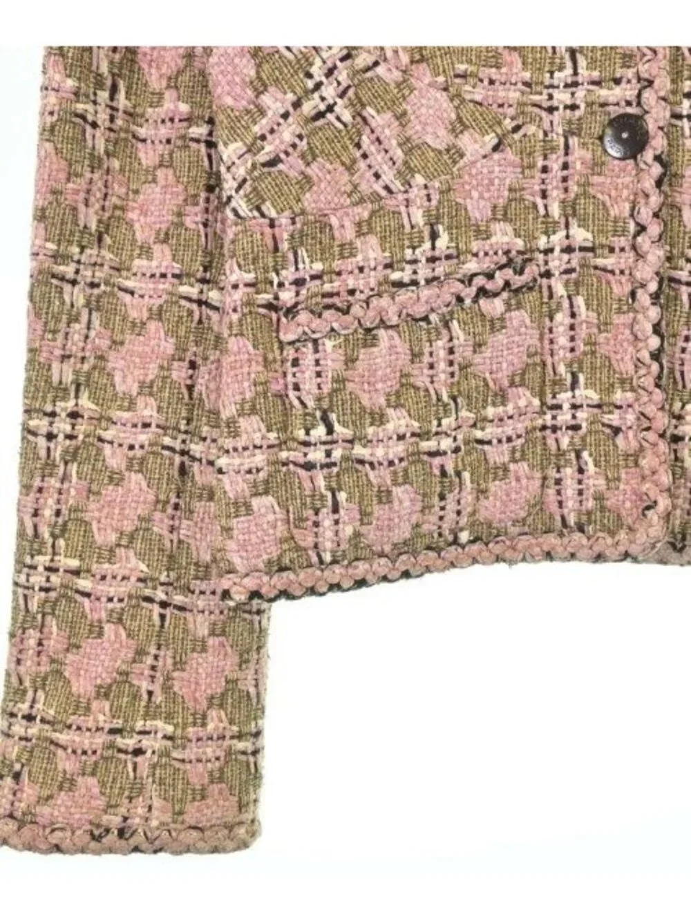 Chanel Collarless Jacket Pink